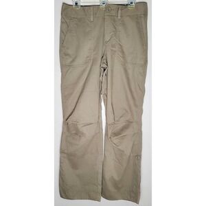 Eddie Bauer NWT Convertible Pants Capri Crop Womens 8 Navy Floral‎ Trim